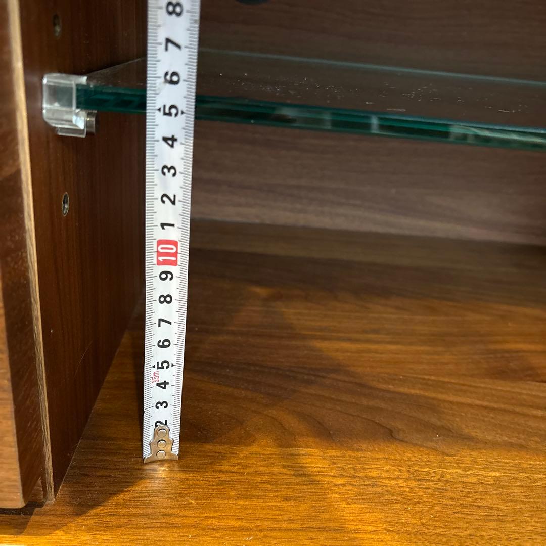 テレビボード 木製テレビ台 曲線デザイン オープンシェルフ付き