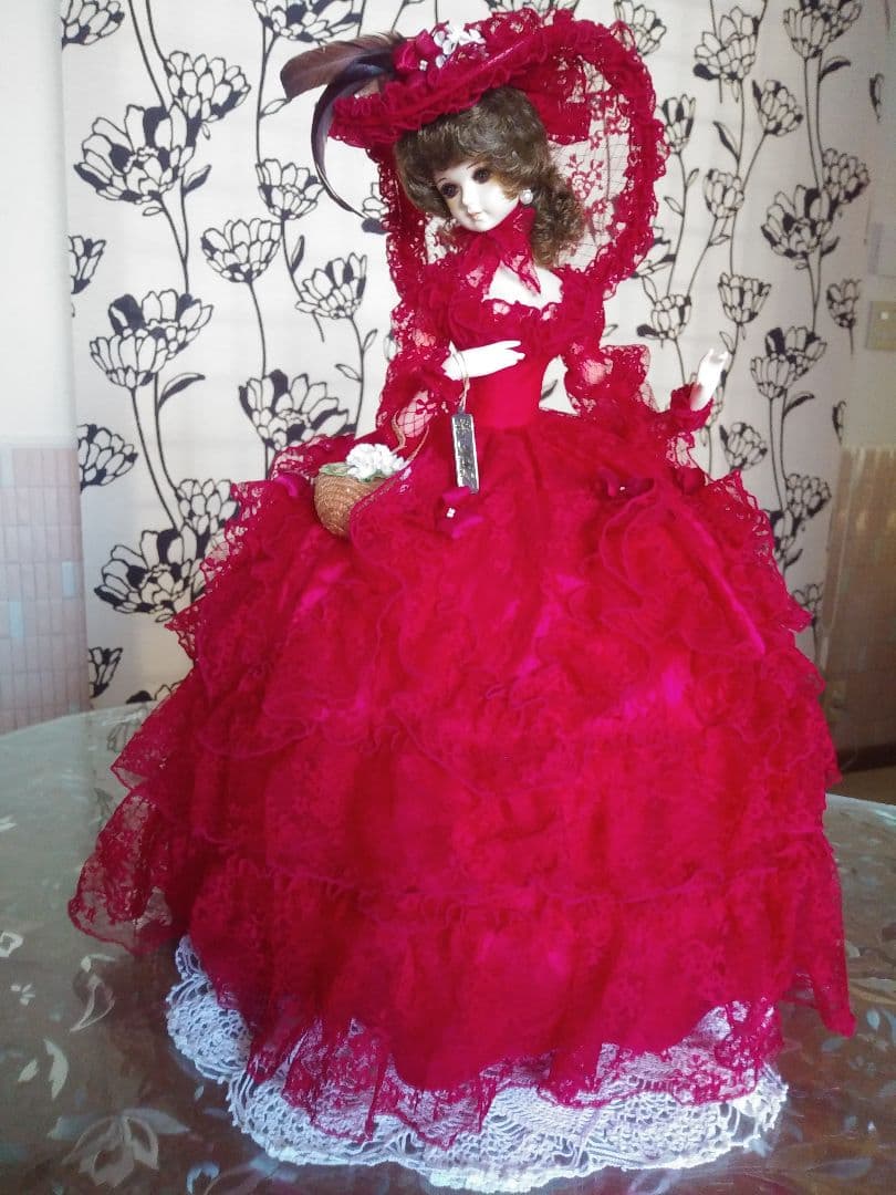 [美品]　リボン　スキヨドール　フランス人形