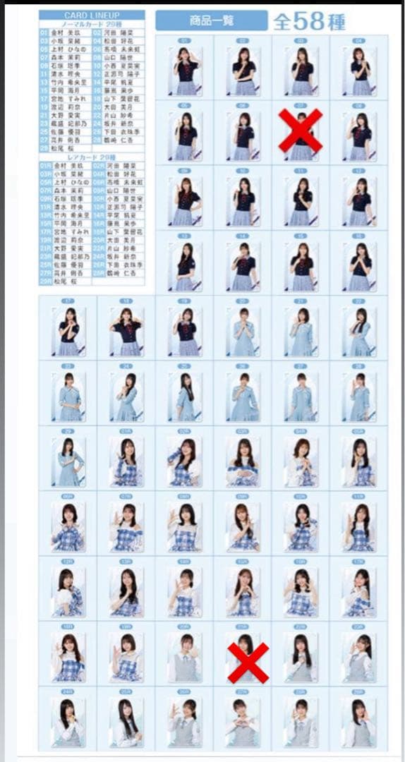 日向坂46 ツインウエハース ほぼコンプリート58種中56種類