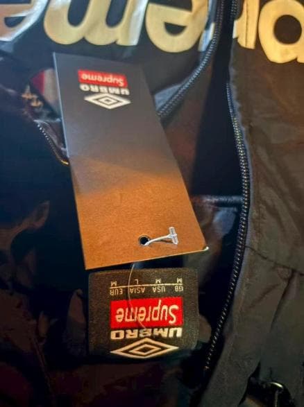 Supreme Umbro ナイロンジャケット M ブラック
