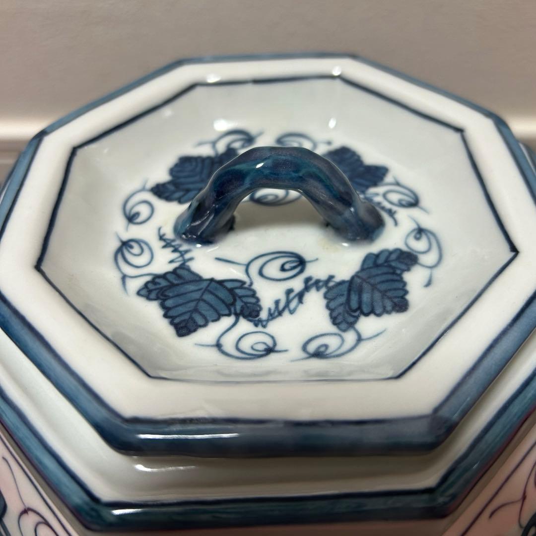 染付葡萄棚水指　茶道具懐石茶箱鵬雲斎坐忘斎淡々斎即中斎而妙斎棗茶杓茶碗香合棗釜