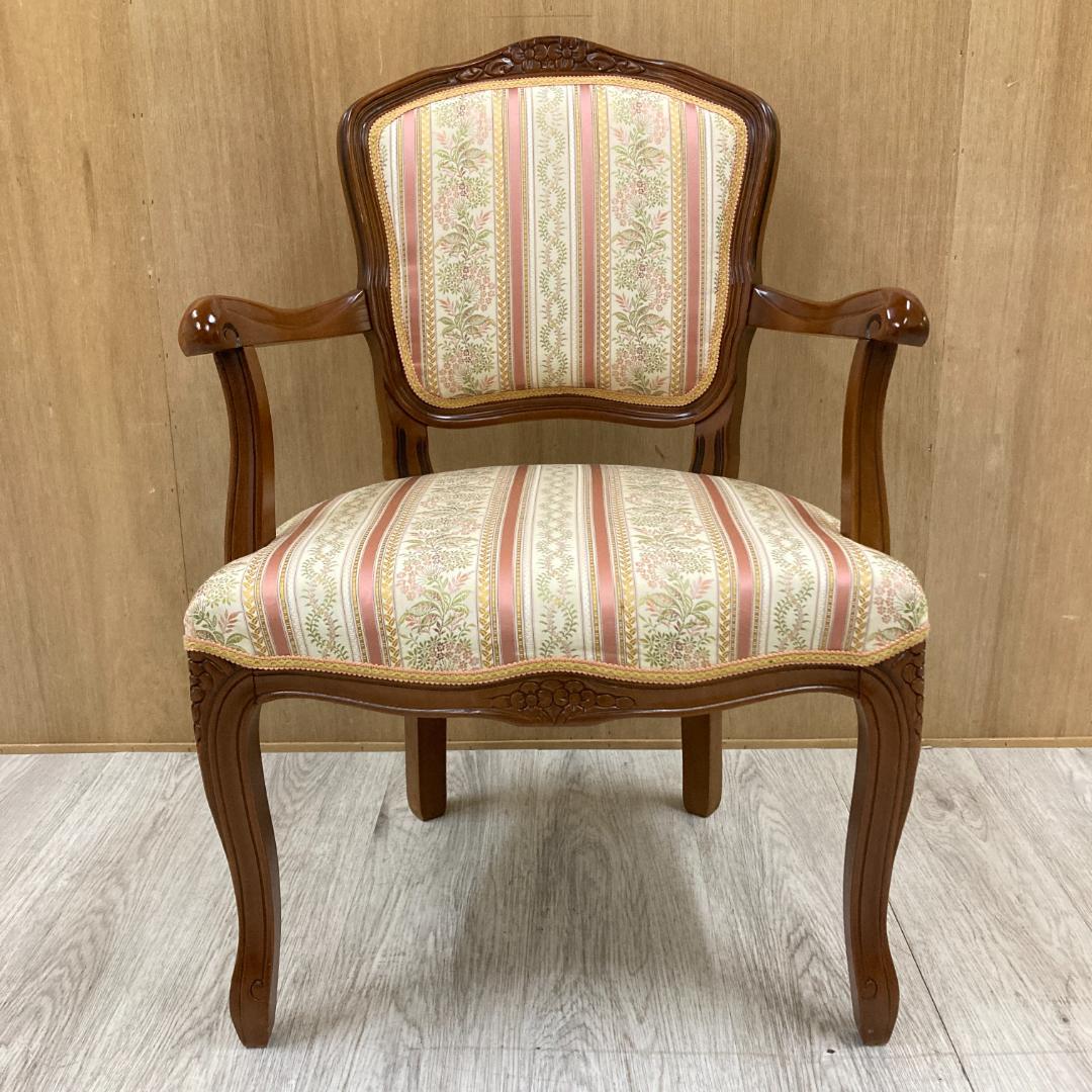 イタリア 　猫脚　アームチェア 　椅子　ダイニングチェア　クラシック 　B