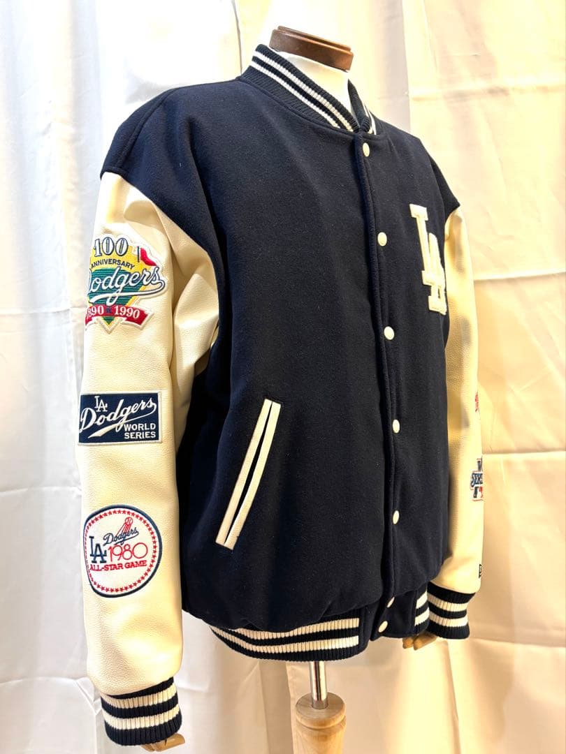【美品】NEW ERA ヴァーシティジャケット MLB ロサンゼルス・ドジャース