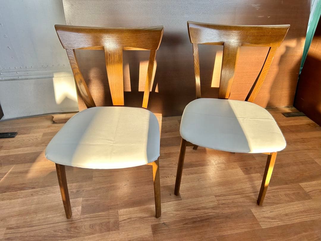 717 飛騨家具 シラカワ ダイニングチェア2脚 北欧 ナチュラル　セット　美品