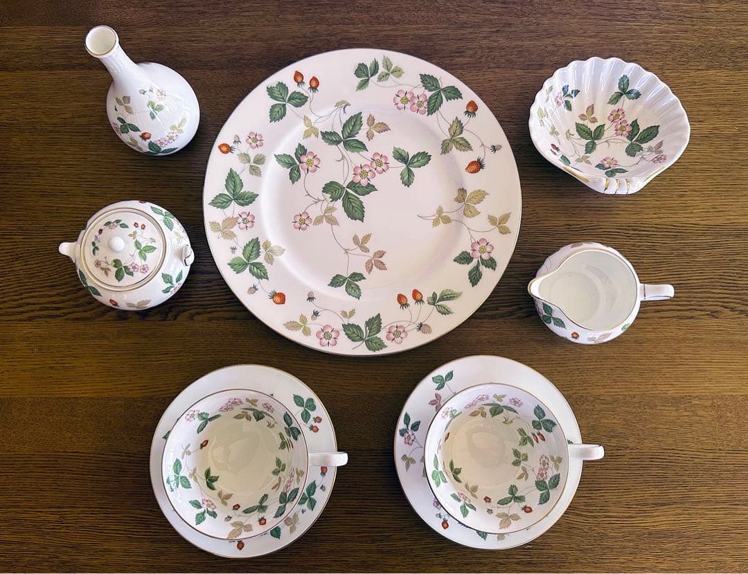 【希少・超美品】 ウェッジウッド ワイルドストロベリー　洋食器