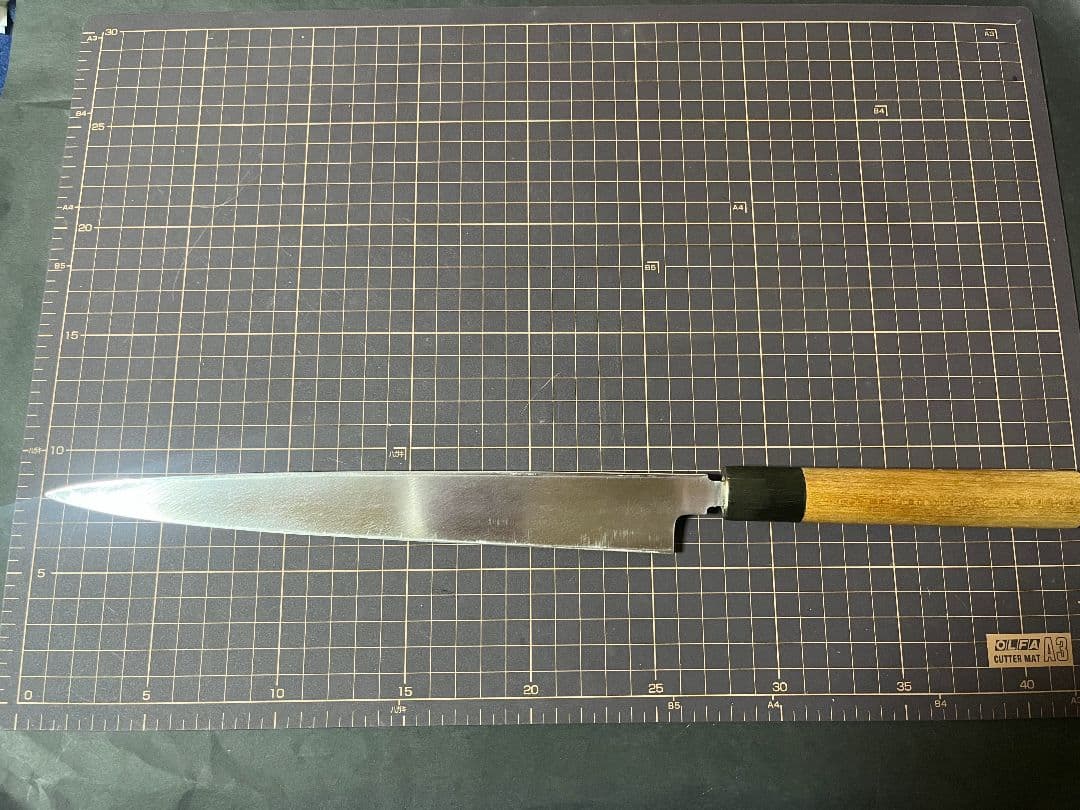 正本総本店 柳刃包丁 コバルト鋼 Ｖ10 27cm 鞘付き 黒檀ピン 正本 包丁