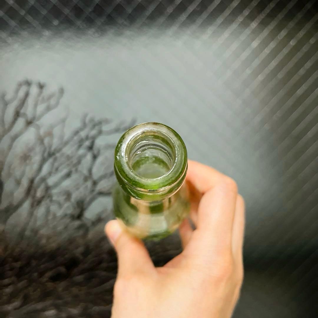 骨董　大正　炭酸飲料瓶　伊藤常三郎　星矢印※レモンサイダー　飴色ゆらゆら瓶ウラン
