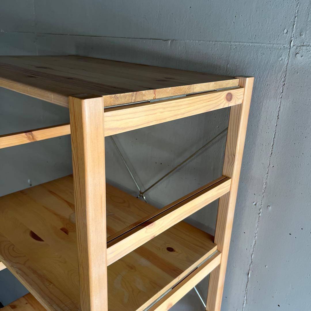 m★無印 パイン材ユニットシェルフ・５８ｃｍ幅・大