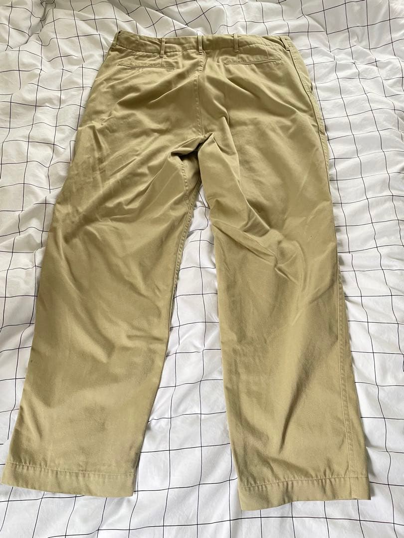 nanamica Wide chino pantsチノパン Khaki 34