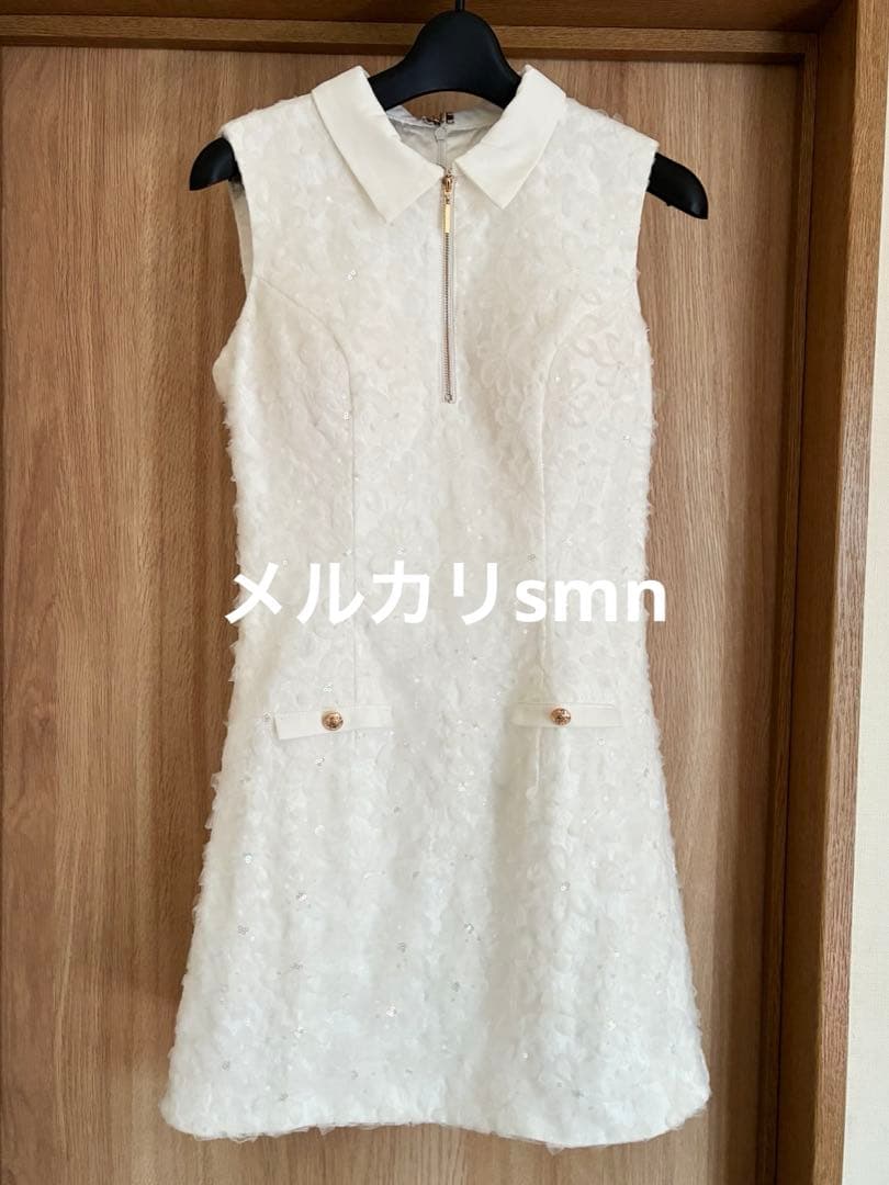 robe de fleurs ドレス　M ホワイト　シュガー