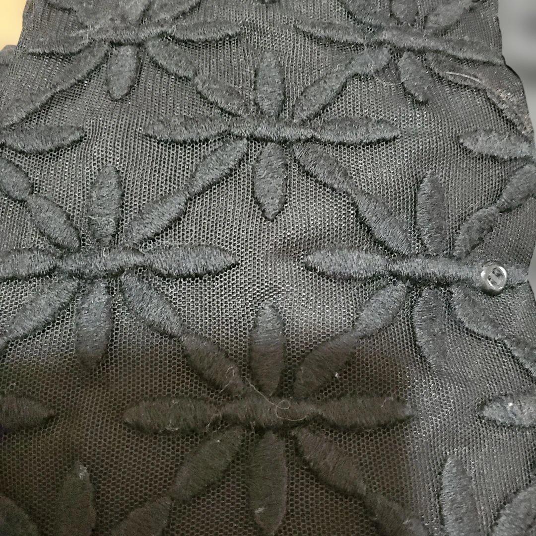 COMME des GARCONS 刺繍ダウンジャケット 黒