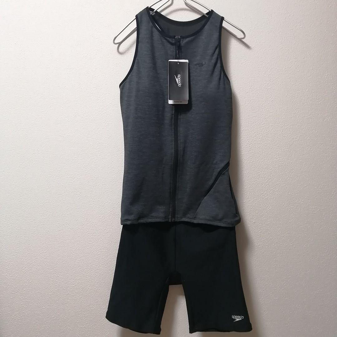 新品タグ付き speedo 競泳水着 スイムウェア DIAGONA ZIP