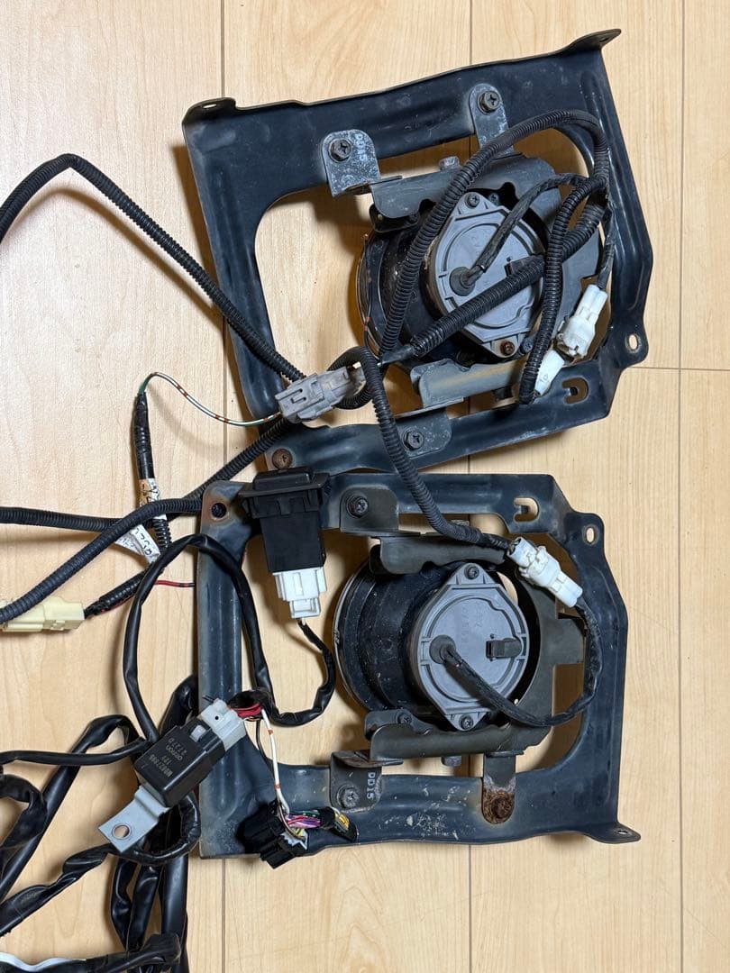 ミニキャブ イエロー フォグランプ U61 U62 純正 配線付き
