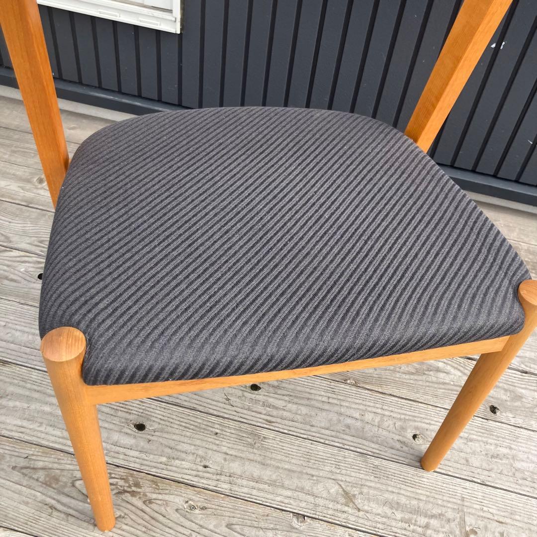 ②④ 2点 北欧レトロ オーク材 無垢材ベントウッドチェアー アームチェア