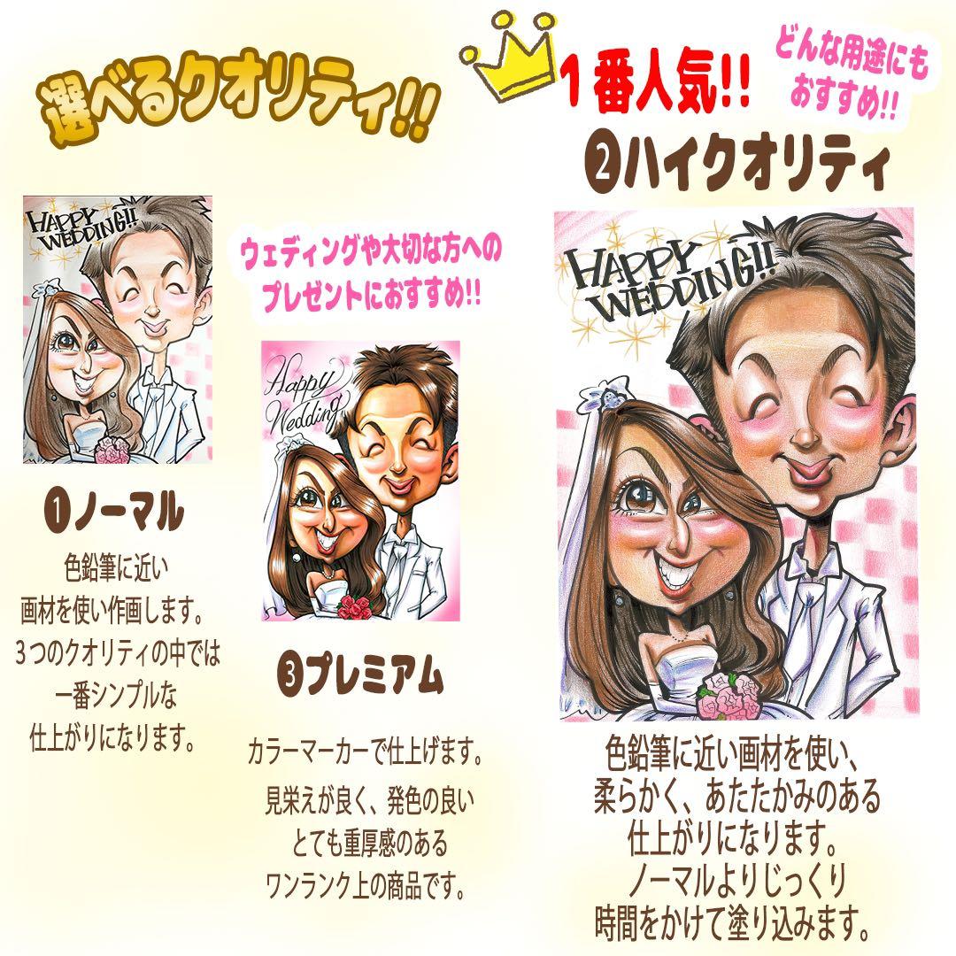 【プレゼントに人気】優しいタッチの手描き似顔絵★修正OK★誕生日