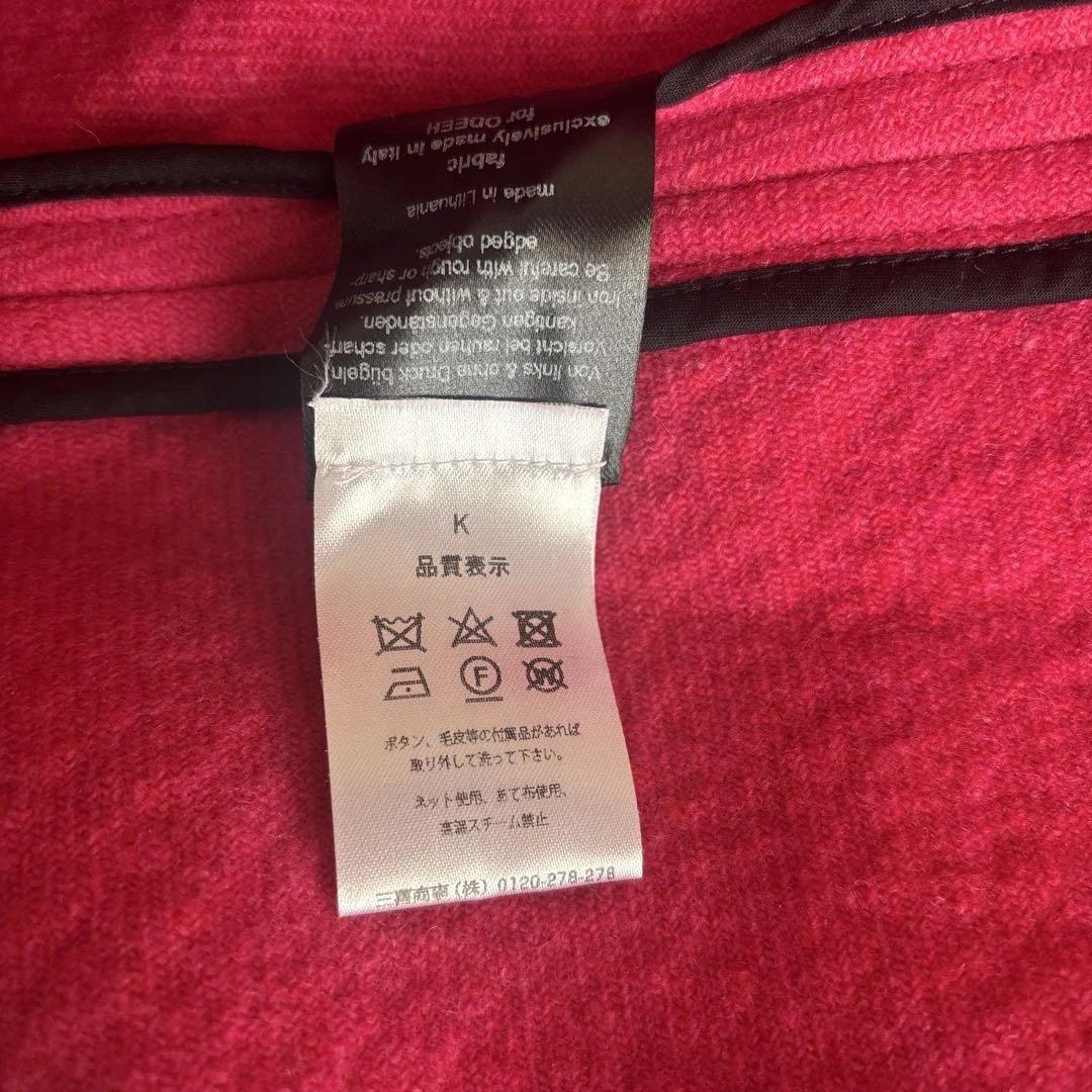 専用　美品ODEEH ケープコート　袖あり M〜Ｌゆったり　ピンク可愛い