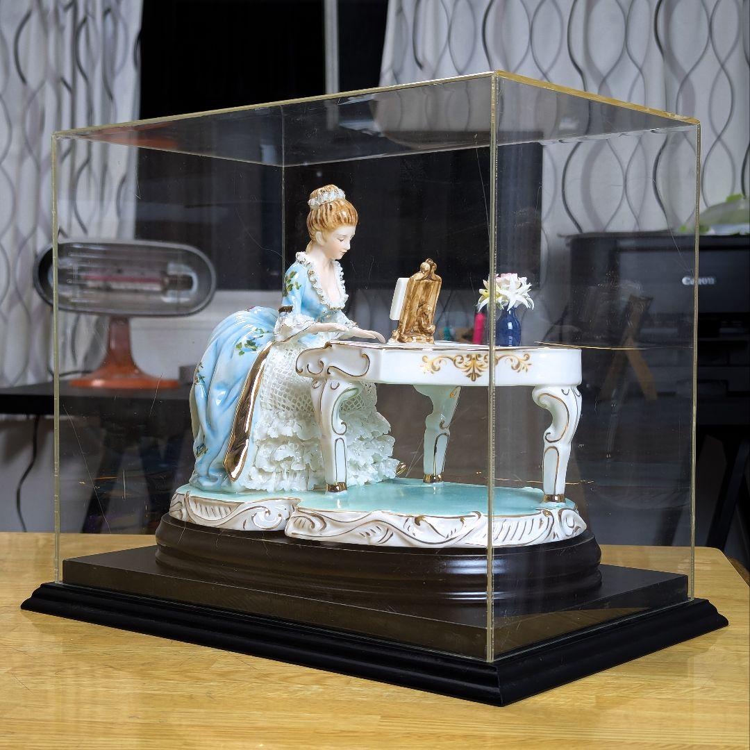 ヴィンテージ陶器人形＋専用ケース付 リヤドロ風