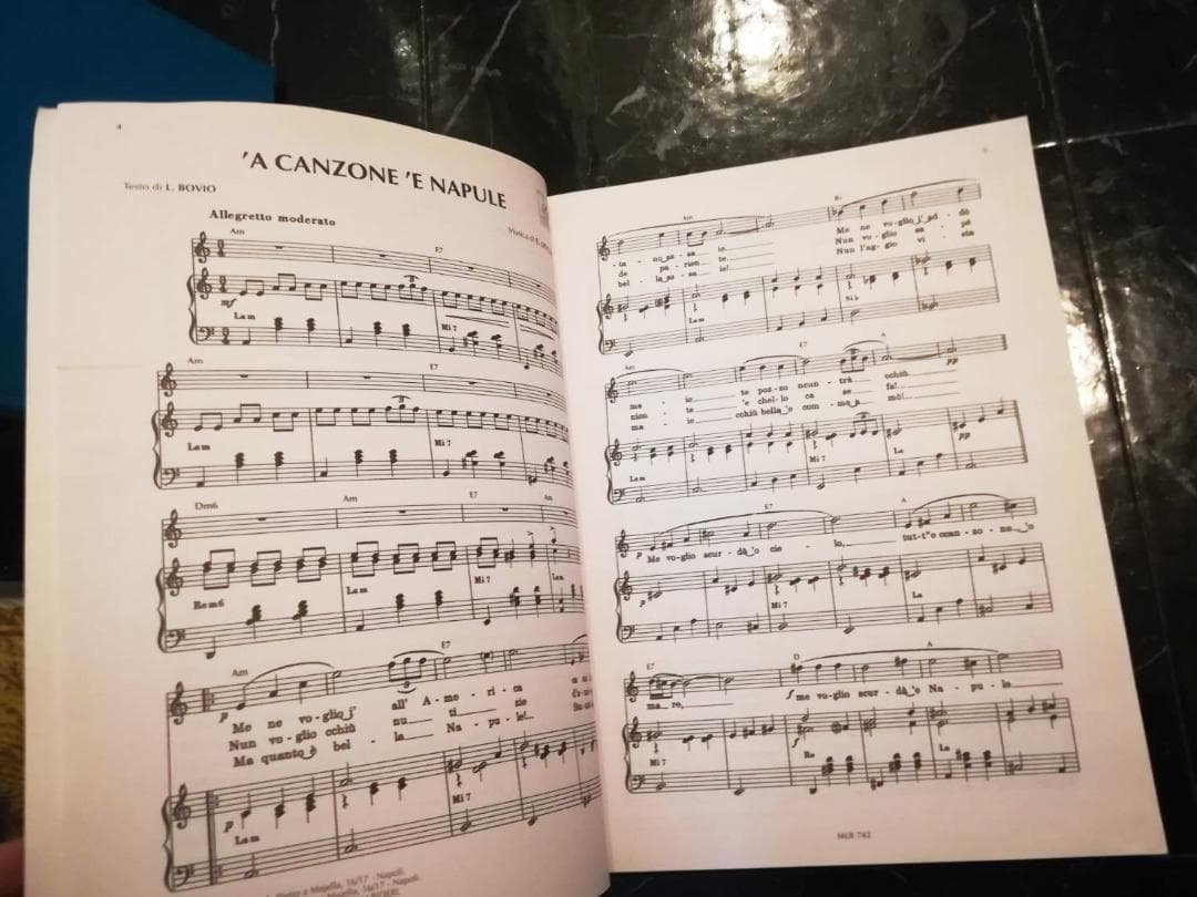 楽譜 ナポリ 40曲 NEAPOLITAN SONGSイタリア語