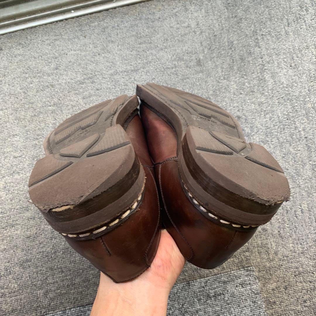 Berwick 707 ブラウンレザーシューズ　サイズ　25センチ　6.5インチ