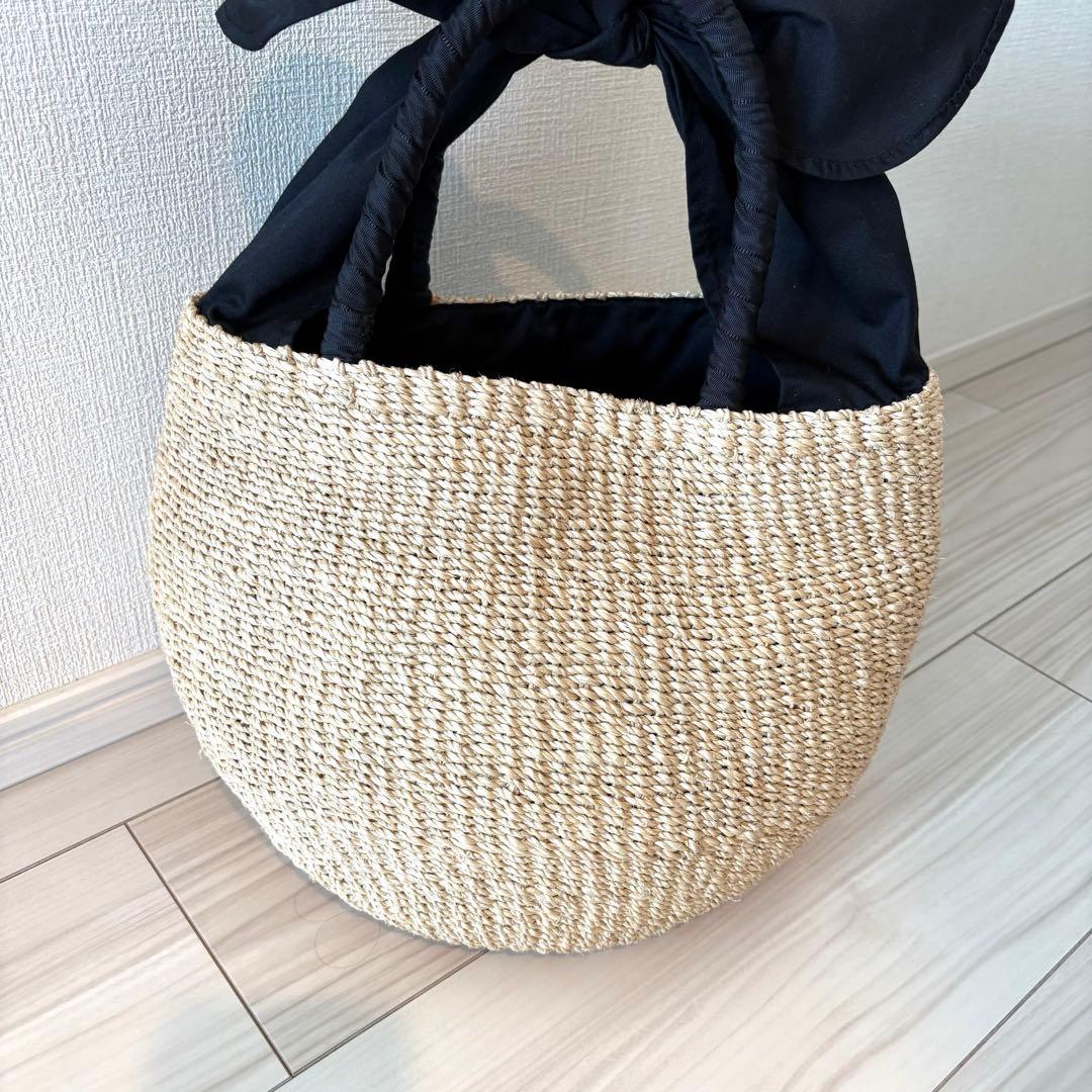 【美品】a-jolie パール　サングラス　カゴバッグ　ハンドメイド　アジョリー