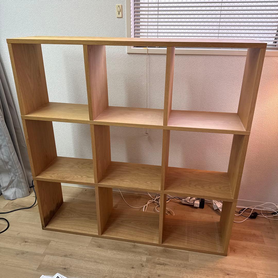 無印良品 スタッキングシェルフ ウォールナット 3×3段