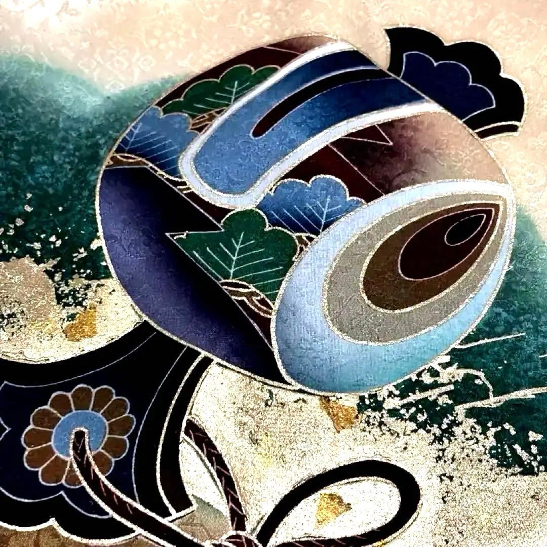 【新品】日本製 刺繍 手書き京友禅❗️お宮参り 産着 襦袢付 正絹 新品たとう紙付