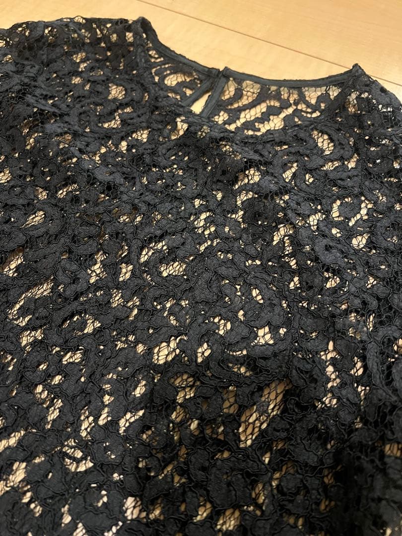 【美品】 ラグナムーン　ハイウエストワイドパンツドレス（黒）セット　S