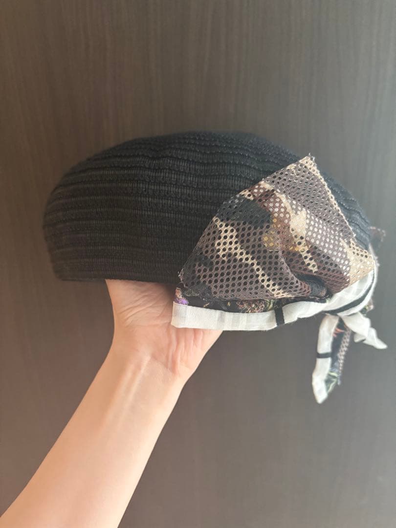 CA4LA 麦わら ベレー帽 リボン