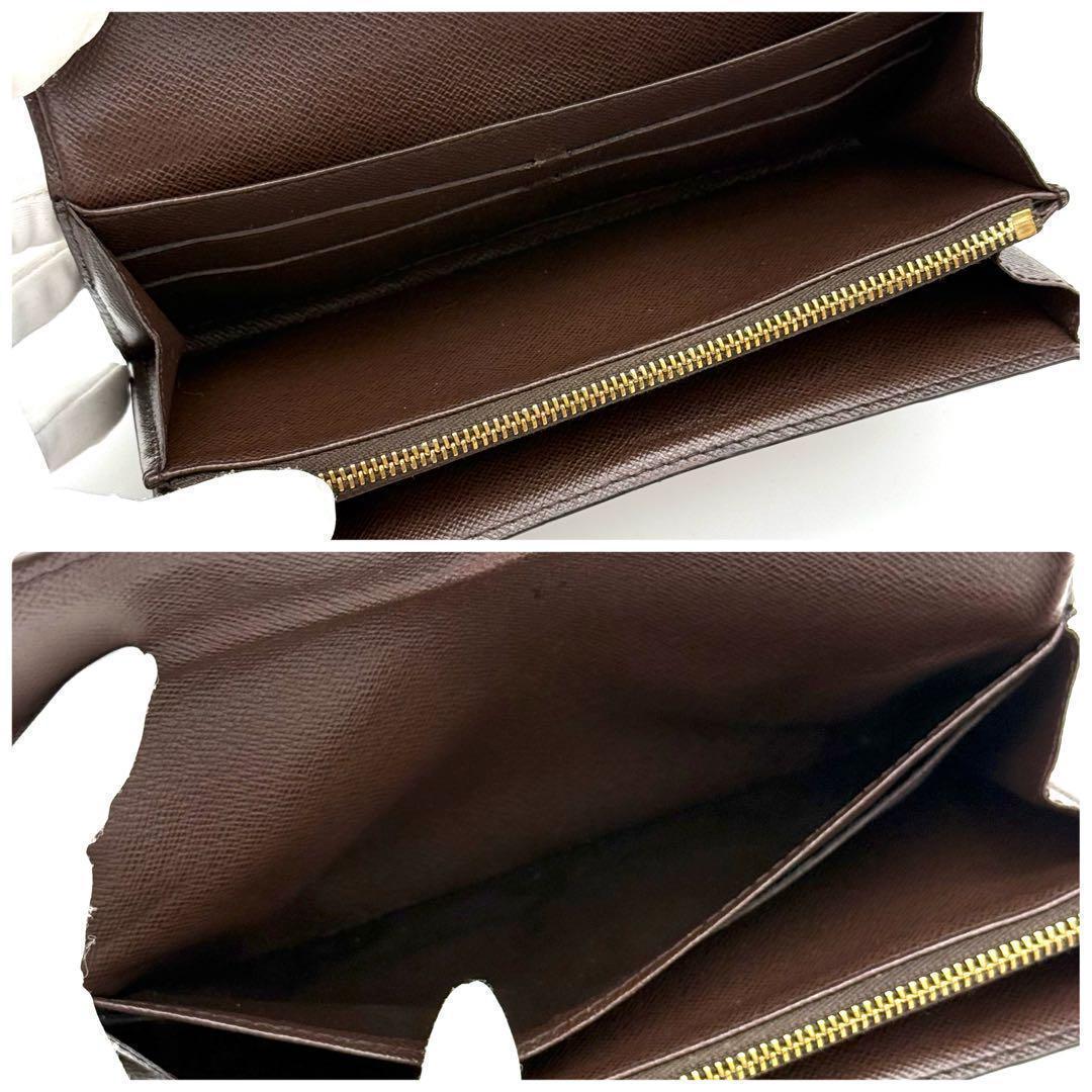 極上美品✨ルイヴィトン ダミエ ポルトフォイユ サラ 　長財布　ブラウン　L37