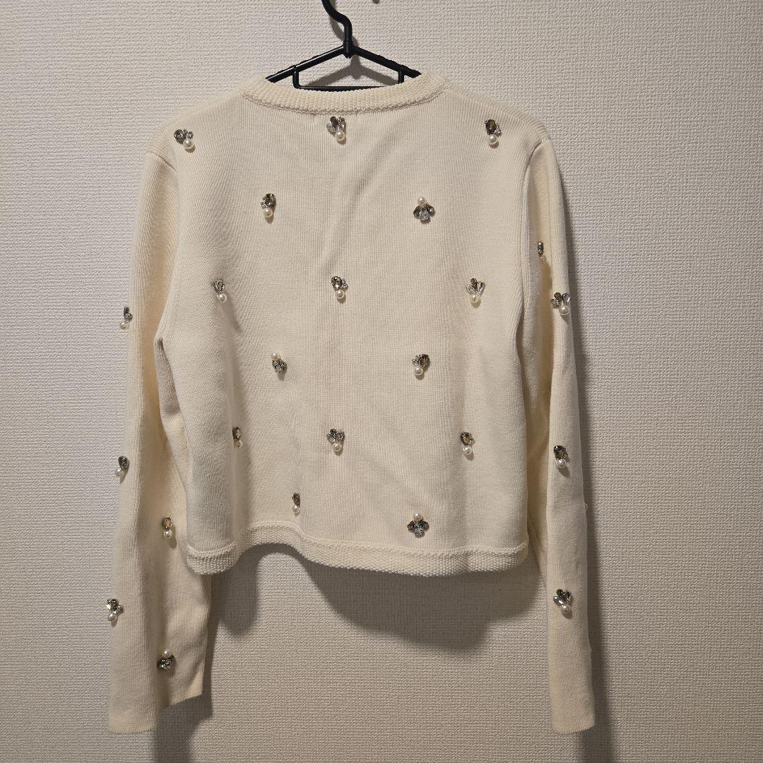 【anuans】ビジューニットジャケット