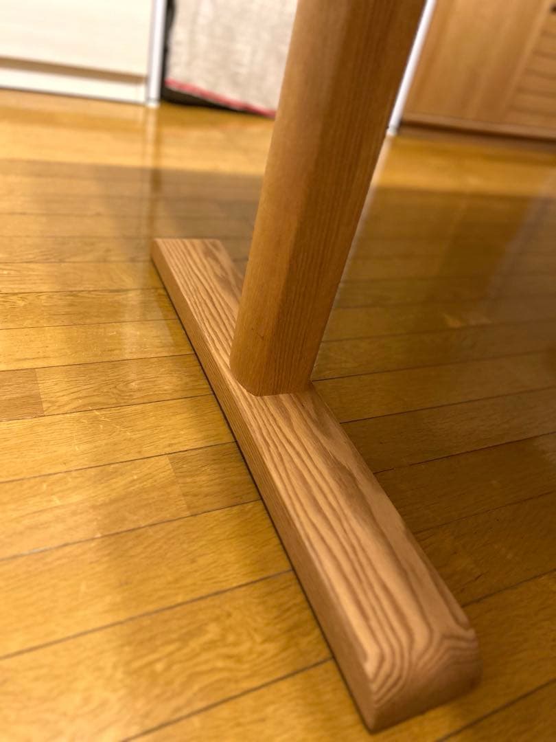 【美品】HIDA 飛騨産業 ダイニングテーブル　天然木　キツツキマーク　保証書付