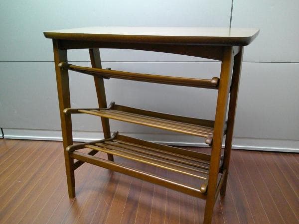 オールドカリモク スリッパラック 木目 デコラ karimoku