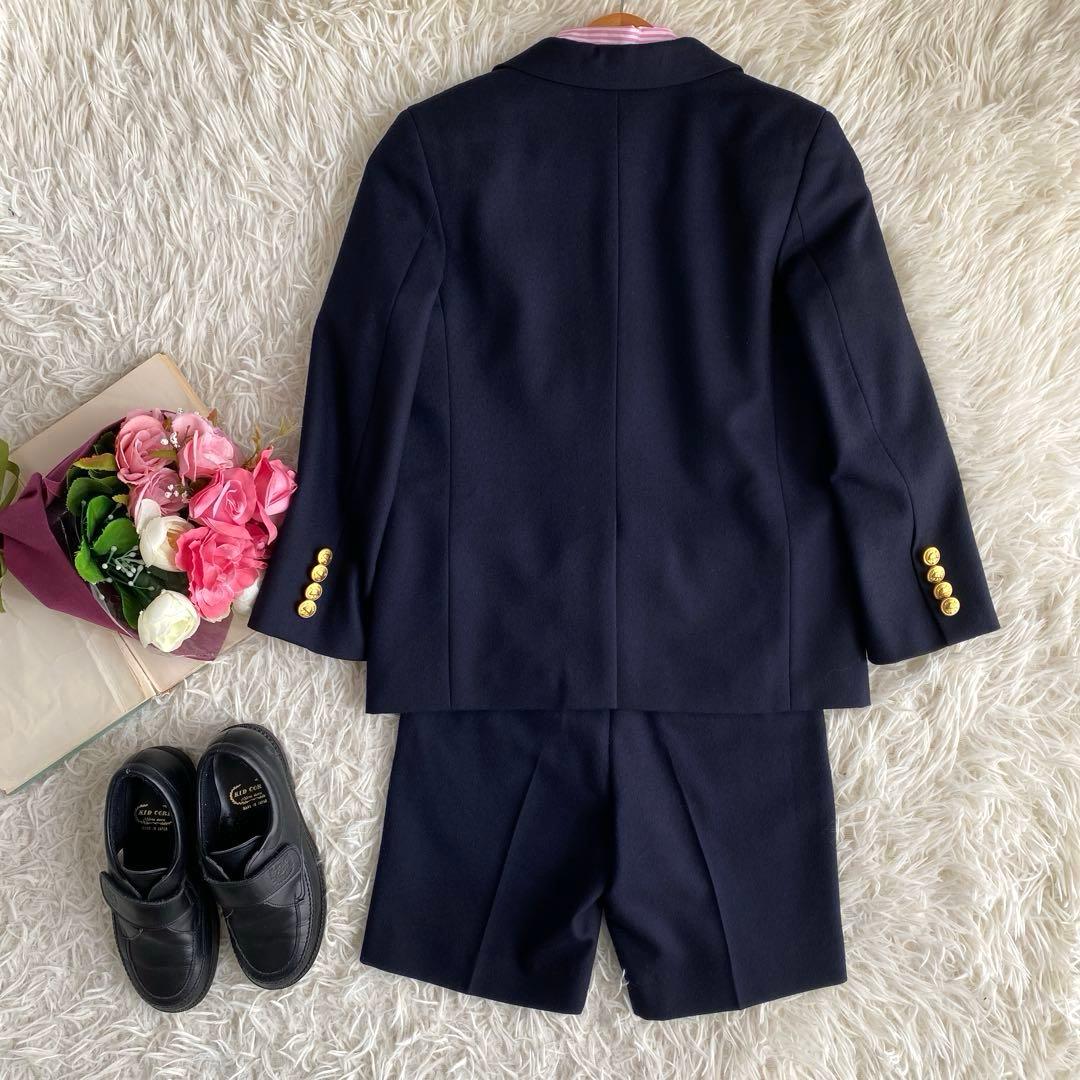 美品 ラルフローレン 4点セット フォーマル 120 スーツ 紺ブレ ネイビー