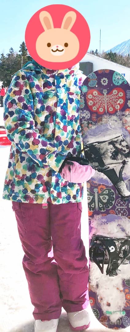 【青天時2回のみ使用の超美品】バートン ウェア キッズM（グローブ付）