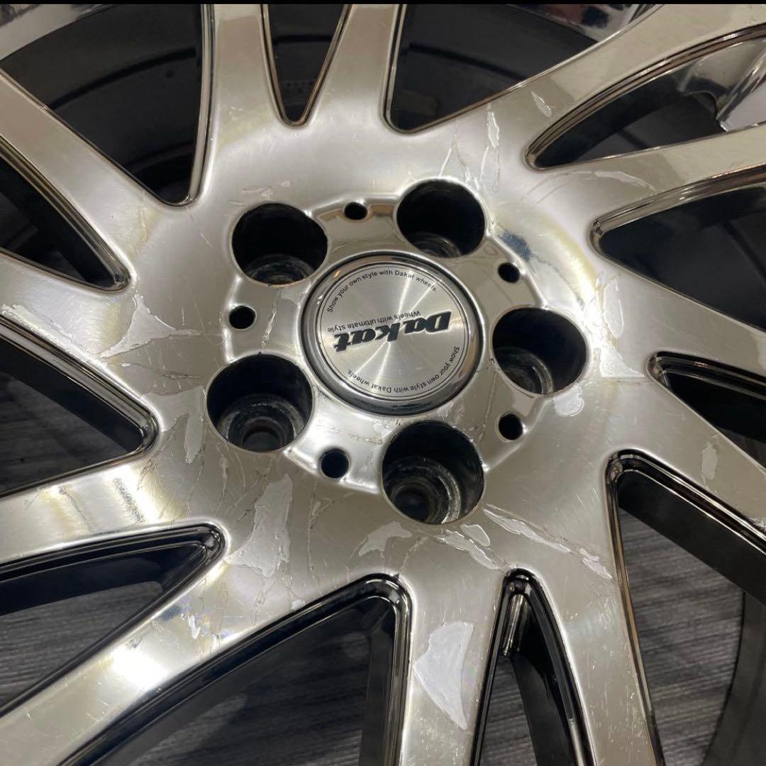 定価18万 Dakat 18インチ 希少メッキホイール PCD100 プリウス等