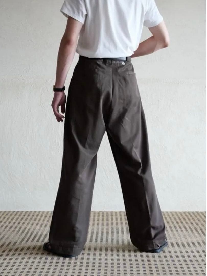 70s USA製 Dickies874 ブラウン チビタグ