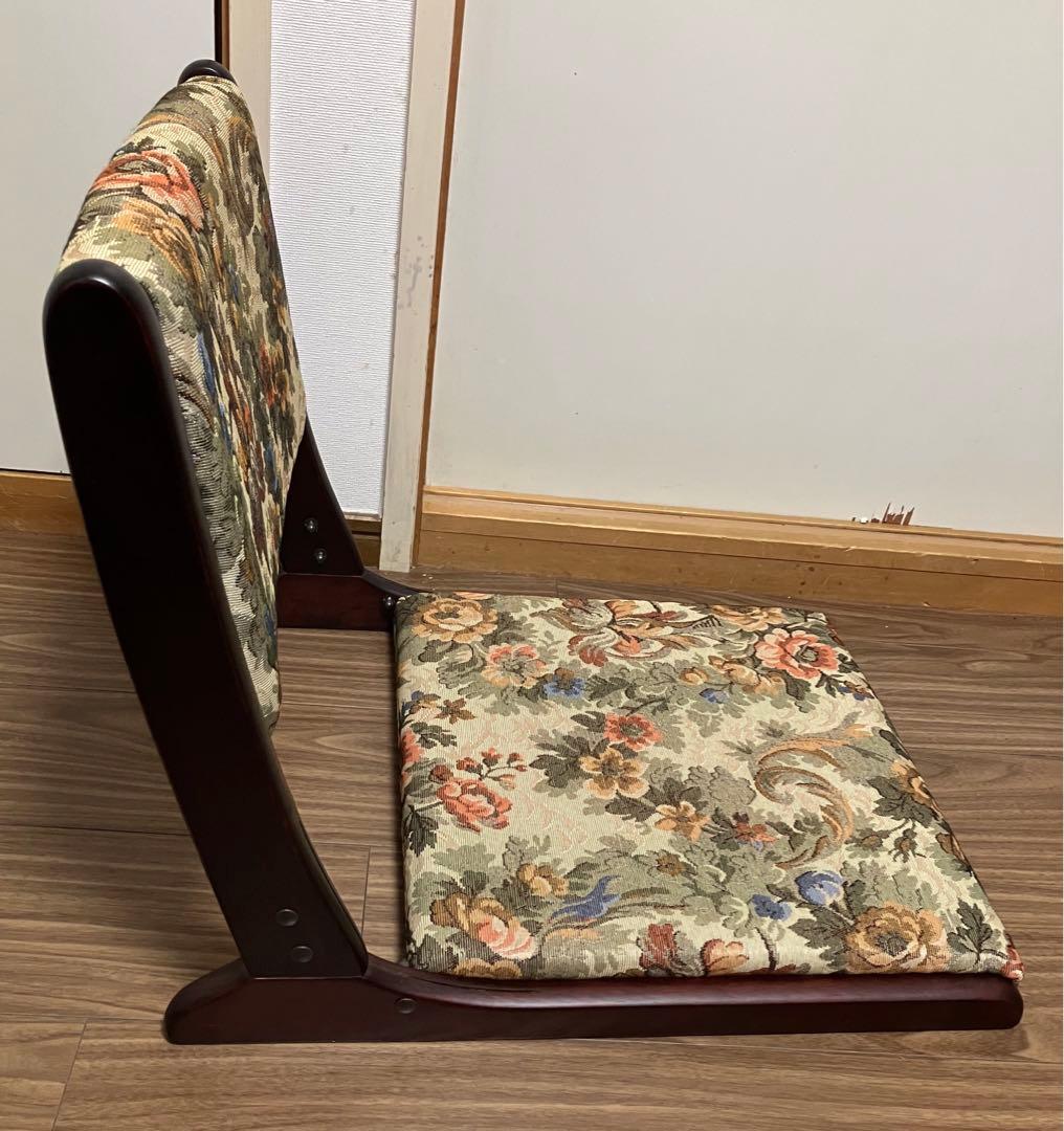 花柄 座椅子 2点セット ナカムラ バラ 薔薇 ローズ柄 ②