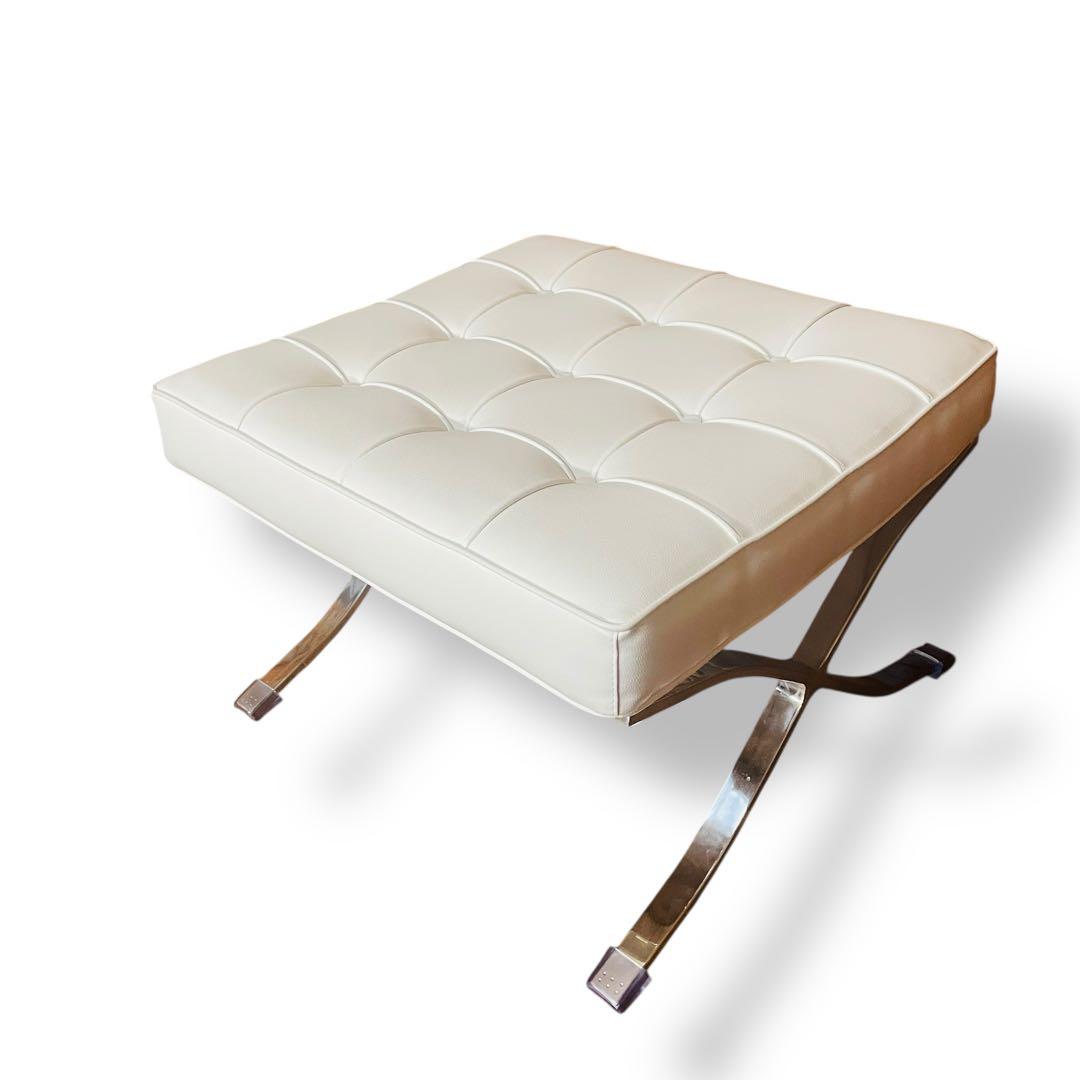 超美品 バルセロナチェア　リプロダクト ソファチェア オットマン付き 1人用