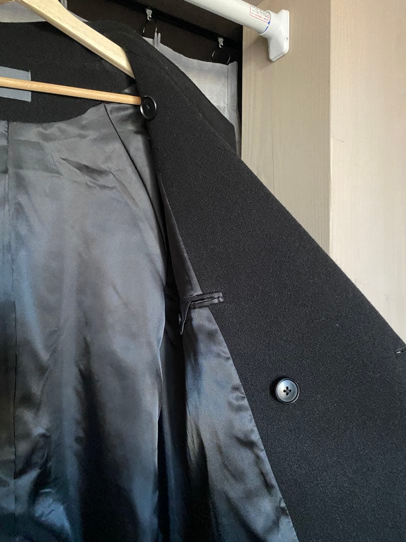 【タグ付き新品】LOWRYS FARM ウールライクスタンドコート ブラック M