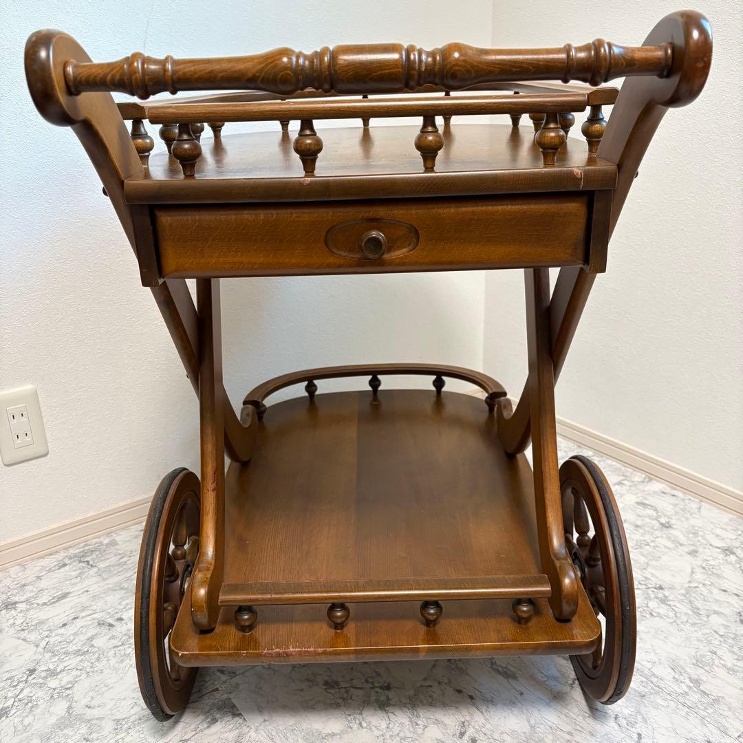 カリモク　キッチンワゴン　キッチンカート サービングワゴン　バーカート　移動可能