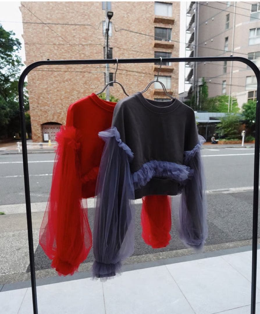 新品　VIVIANO × JURK Tulle Sweat
