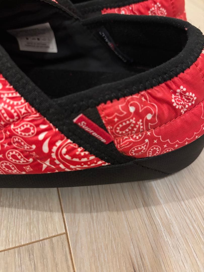 Supreme north face バンダナmule スリッポン