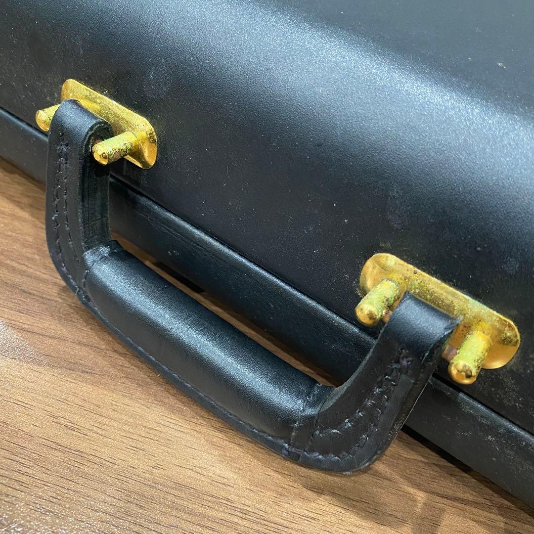 【Brooks Brothers】ブラック レザーブリーフケース