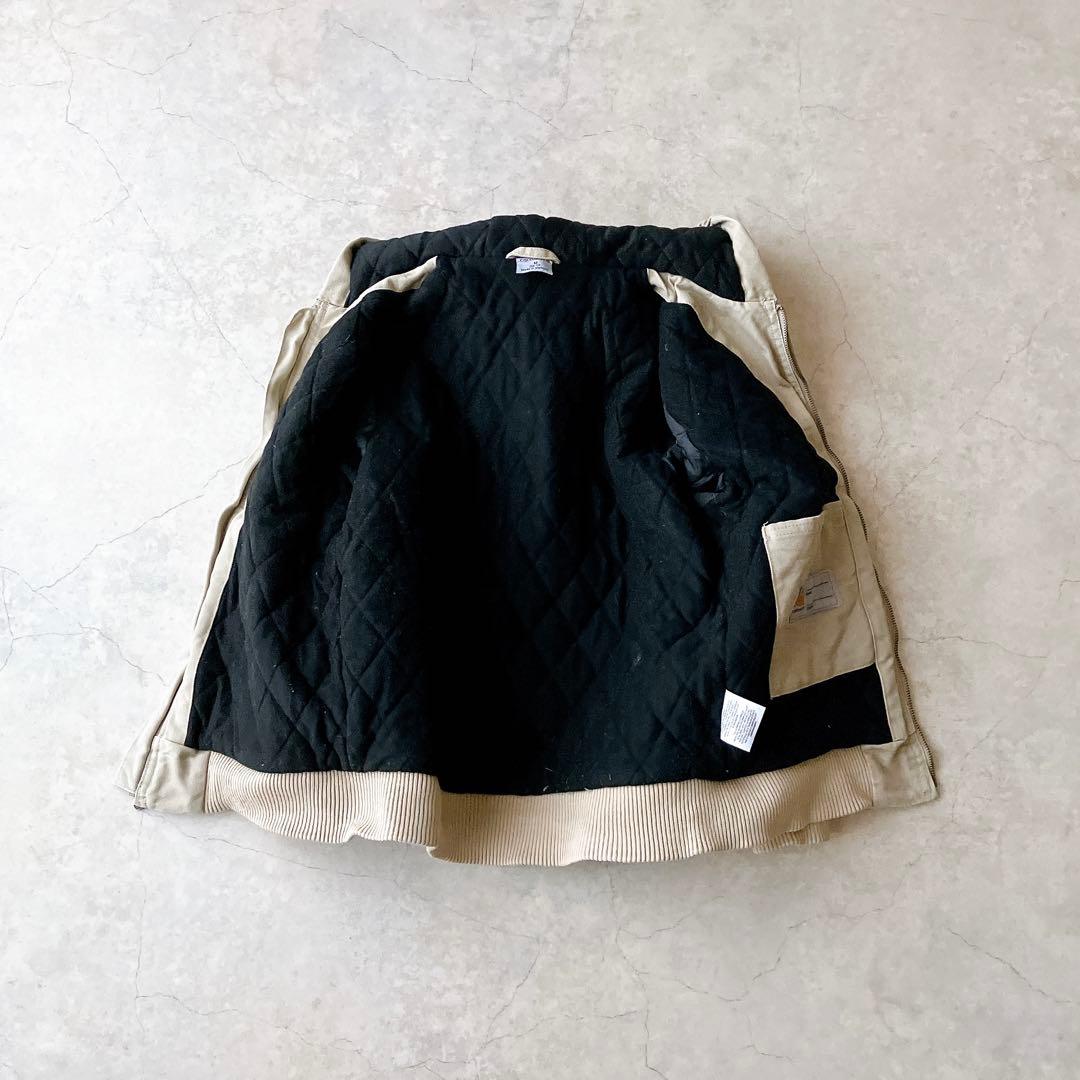Carhartt アクティブジャケット パーカー 10-12 ベージュ 中綿入り