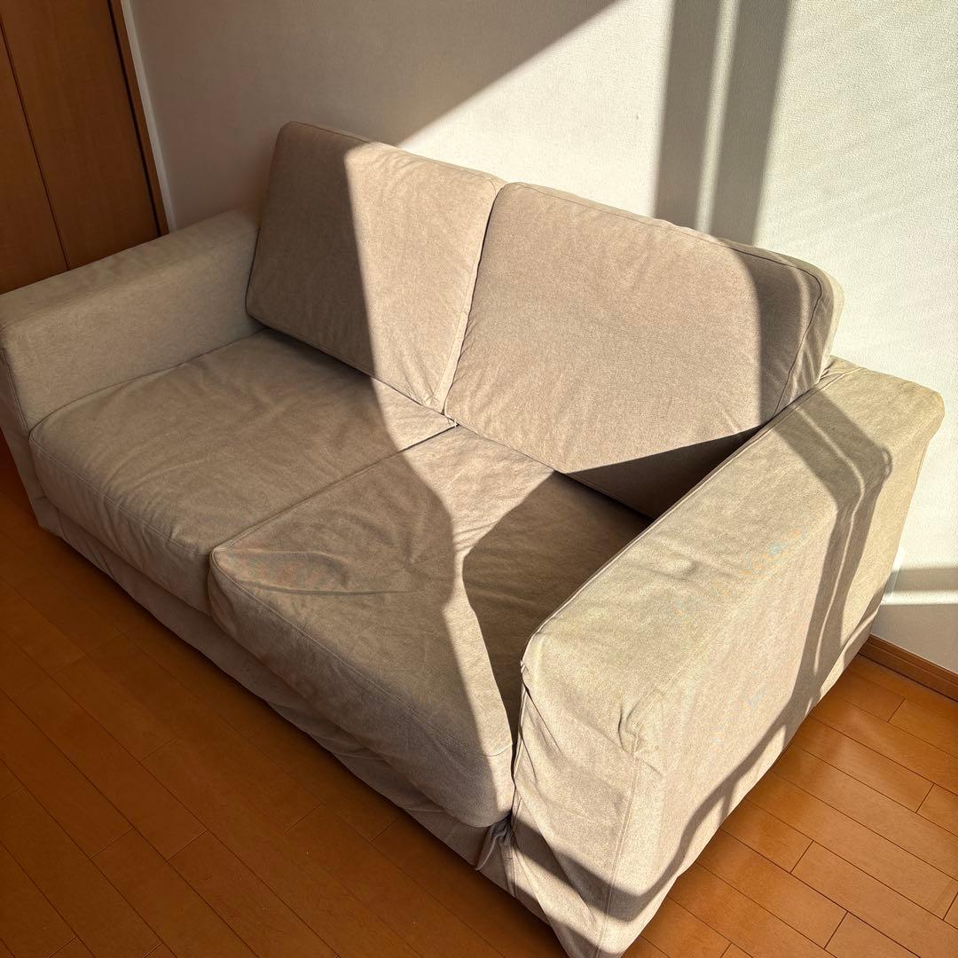 MUJI 無印良品　2人掛け　ソファ　事務