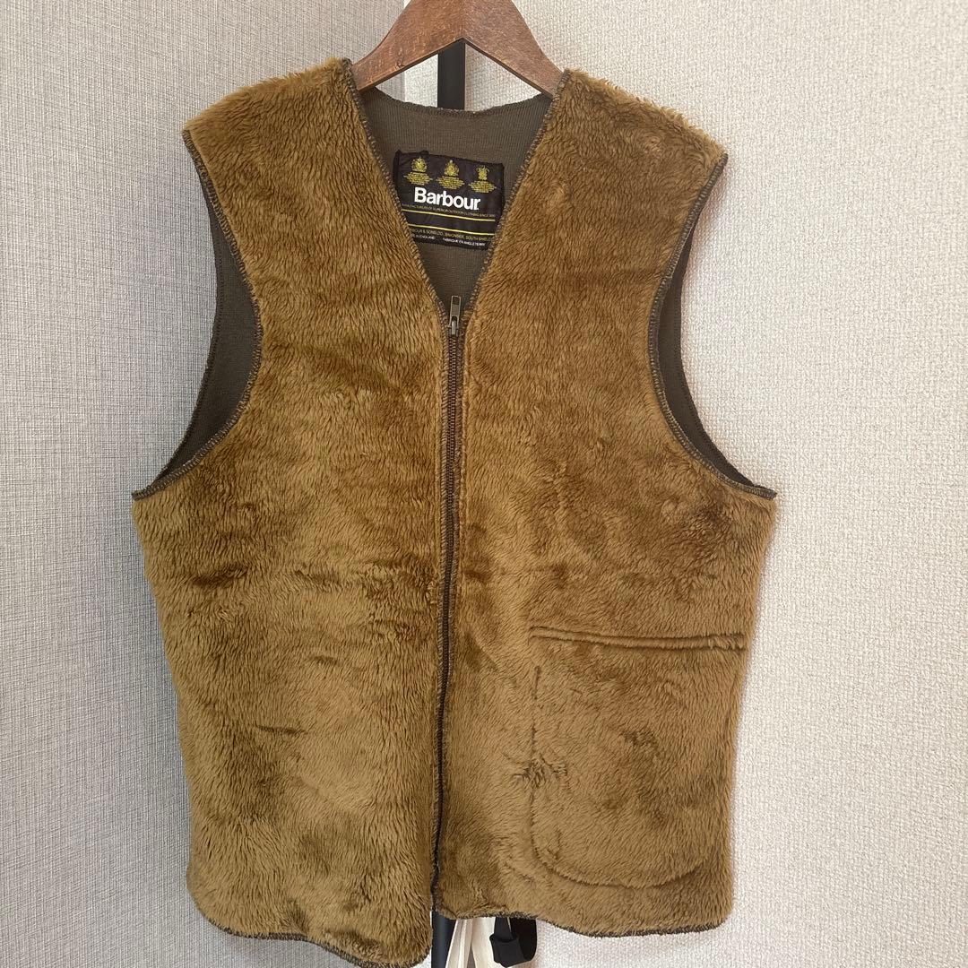 US オリジナル　Barbour フリースジップアップベスト ブラウン