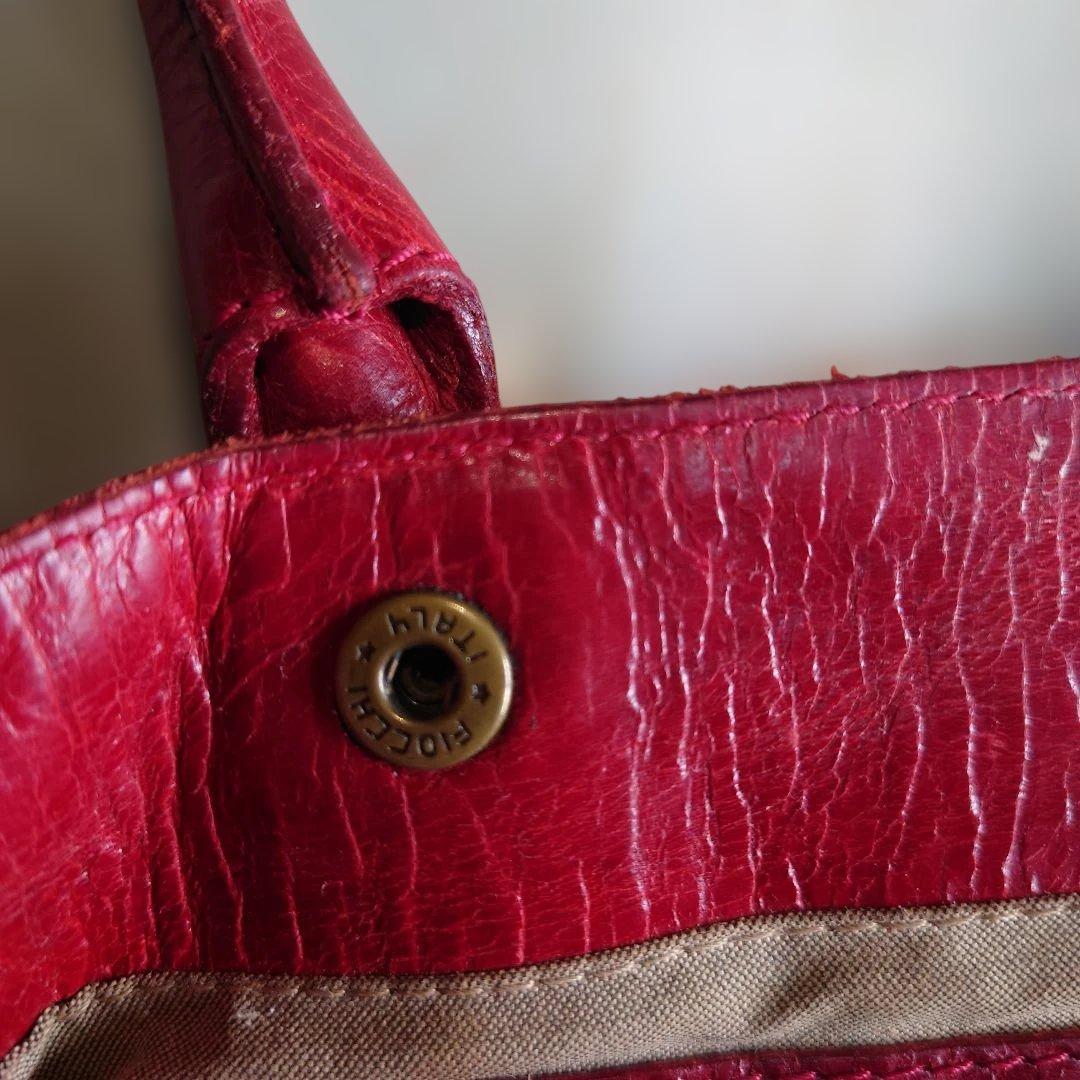 FENDI レザーバッグ 赤