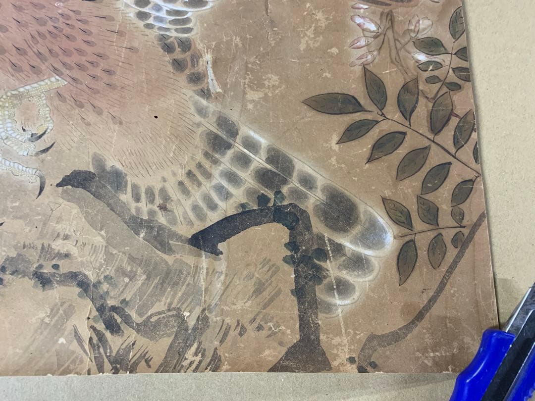 『1880』鷹図 マクリ三枚セット 作者不明