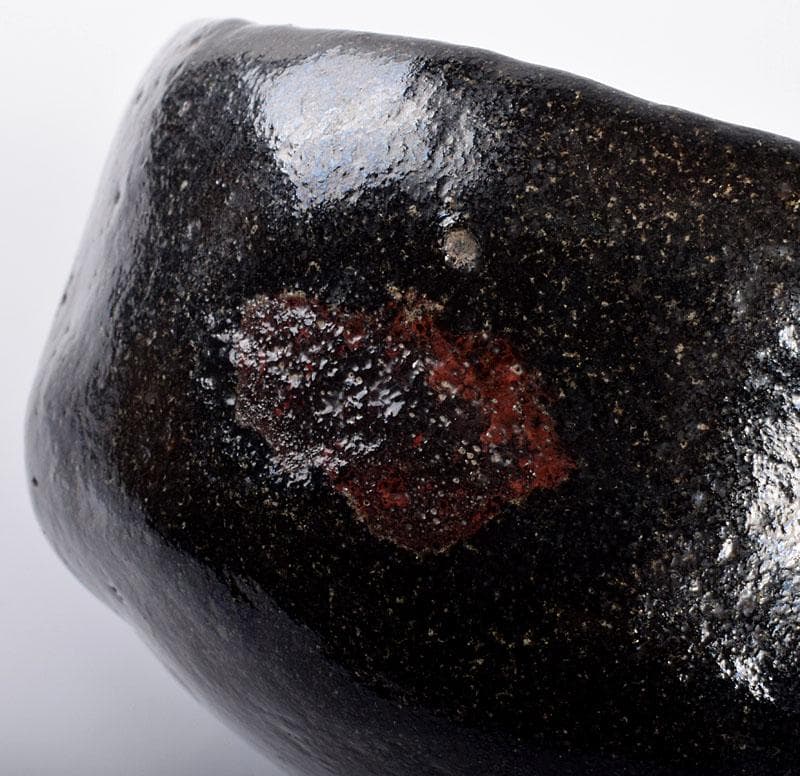 茶道具　長入作　黒楽茶碗　十二代楽吉左衛門弘入極め箱二重箱　F　R4243