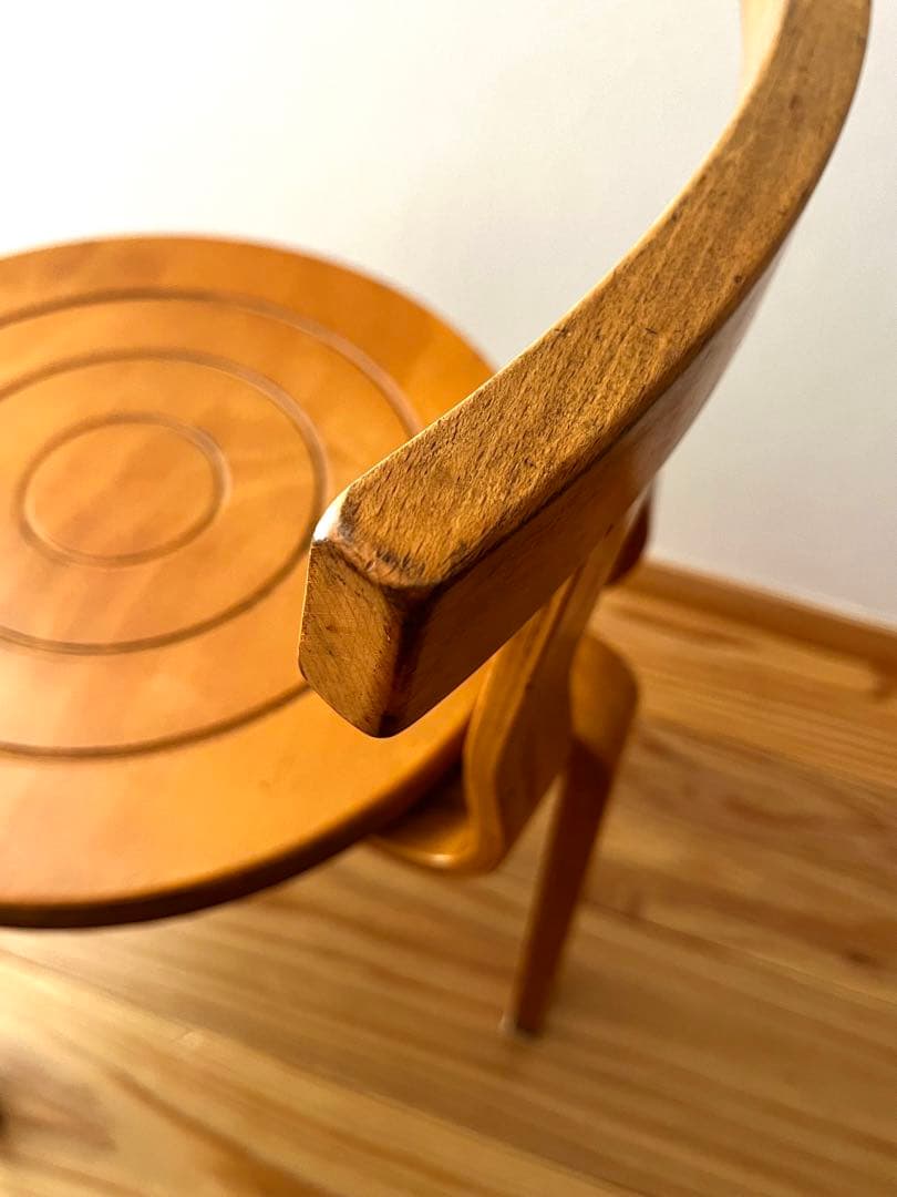 曲げ木スツール　送料込み